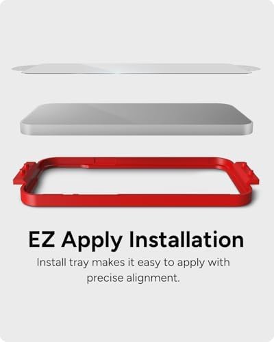 ZAGG Glass+ Samsung Galaxy A16 Screen Protector – Extreme Impact & Shatter Protection, Scratch-Resistant, Smudge-Resistant, Fingerprint Scanner Compatible, InvisibleShield, Easy Installation