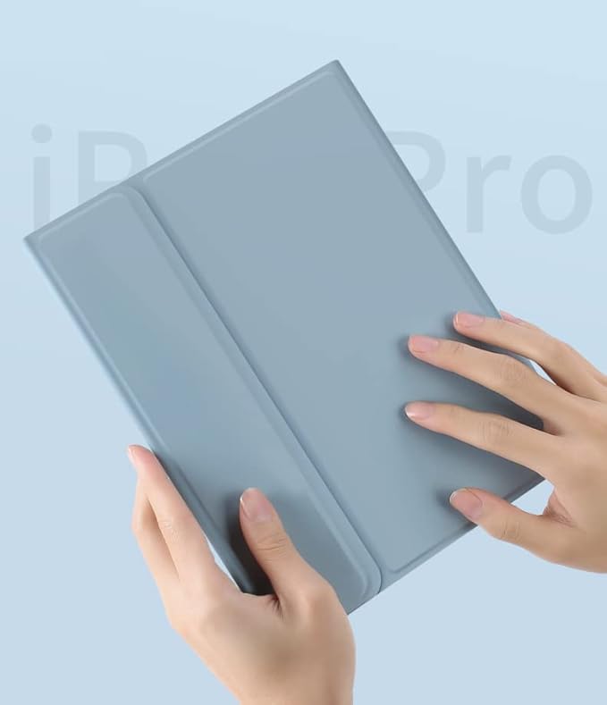 Backlit Keyboard Case for Galaxy Tab A9+ Plus 11 inch Case with Mouse and Detachable Backlight Color Keyboard Case with S Pen Holder,Light Blue+Black