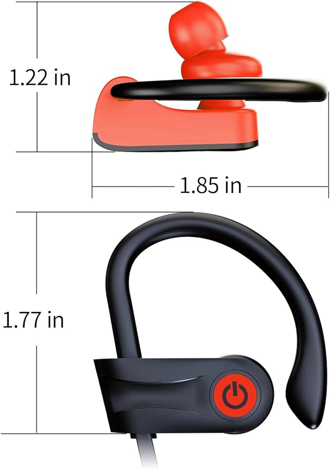 Boean Wrokout Headphones Bluetooth Headphone with Mic Bluetooth 5.3 Technology with Stereo Sound Deep Bass 16 Hrs Playback Running Headphones IPX7 Rating for Sports