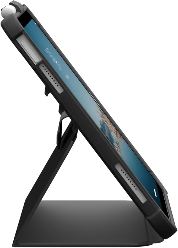 URBAN ARMOR GEAR UAG Designed for iPad A16 Case 11" 11th Gen 2025, 10.9" 10th Gen 2022 (A3354 A3355) Plyo LT - Armor Shell Folio Cover with Adjustable Kickstand & Pencil Holder, Ice/Black