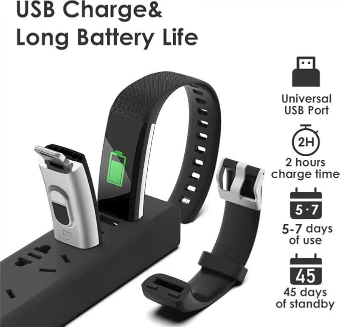 threesheep Fitness Tracker for Men and Women,Fitness Watch Waterproof with Activity Tracker and Sleep Monitor,Smart Watch for Android and iOS Phones(Black)……