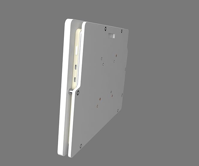 TABcare Anti-Theft Security Acrylic VESA Case for Microsoft Surface Pro 12" Tablet with 2M 90-Degree USB C Cable & Wall Mount Kit(White, Surface Pro 12)