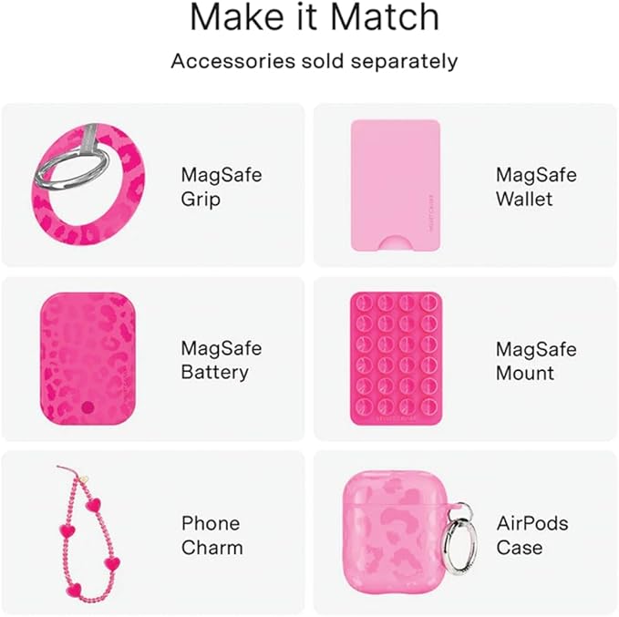 VELVET CAVIAR Case for iPhone 17 Air | Compatible with MagSafe | 10ft Drop Tested | Protective Designer Cases | Even Hotter Pink Leopard