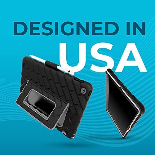 Gumdrop Hideaway Case Fits Apple iPad 9th | 8th | 7th Gen (10.2-inch) Designed for K-12 Students Teachers and Classrooms – Drop Tested Rugged Shockproof Bumpers for Reliable Device Protection – Black