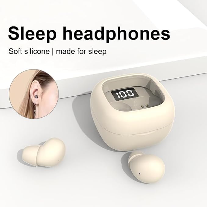 Invisible Mini Earbuds for Work and Sleep, Best for Small Ear Canals, Bluetooth 5.3, 24 Hours Battery Life