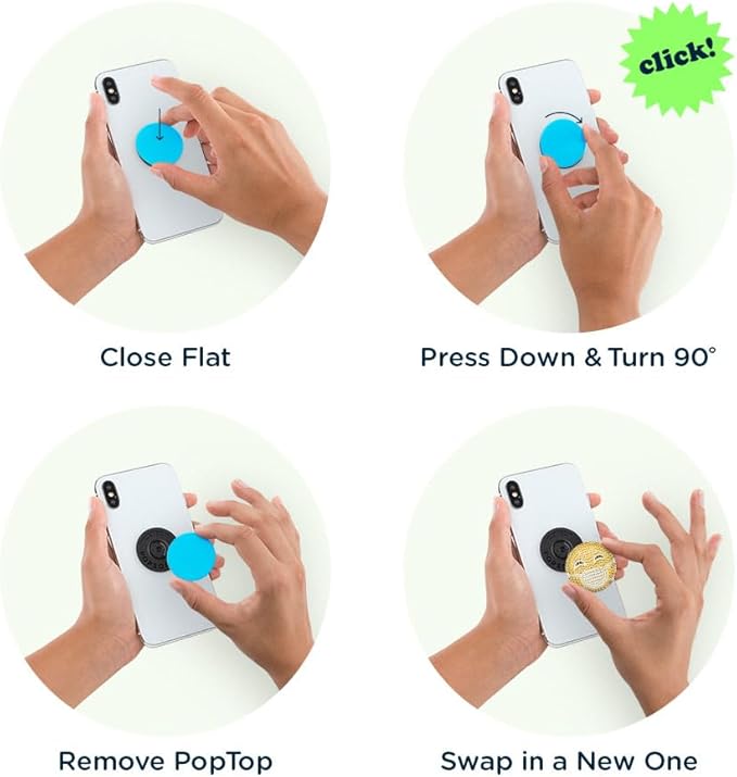 POPSOCKETS Phone Grip with Expanding Kickstand, PopSockets for Phone - Resting Mask Face
