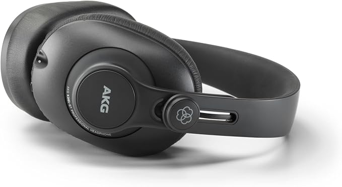 AKG Pro Audio K361BT Bluetooth Wireless or Wired, Over-Ear, Closed-Back, Light Weight, Foldable, Professional Recording Studio Headphones, Studio Monitor Mixing, Podcast, DJ Stereo Headsets, Black