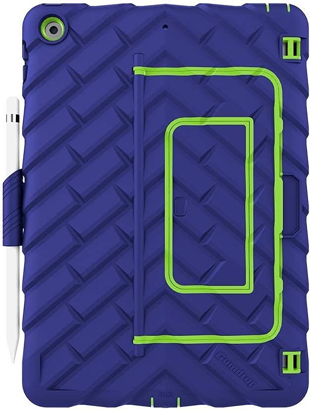 Gumdrop HideAway Case Fits Apple iPad 9th | 8th | 7th Gen (10.2-inch) Designed for K-12 Students Teachers and Classrooms–Drop Tested Rugged Shockproof Bumpers for Reliable Device Protection–Blue/Green