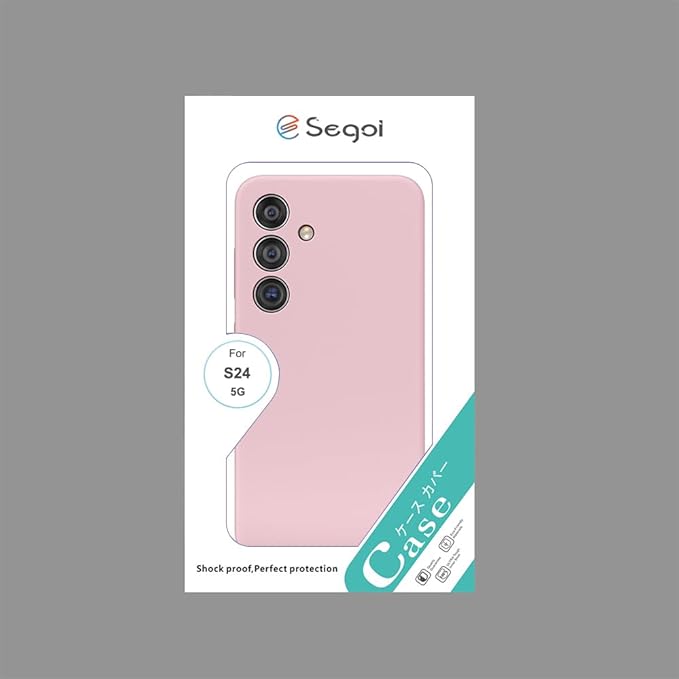 E Segoi Designed for Galaxy S24 Case, Liquid Silicone Gel Rubber Shockproof Case Soft Microfiber Cloth Lining Cushion Compatible with Galaxy S24 5G 6.2 inch (Pink Sand, S24-6.2")
