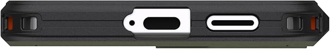 URBAN ARMOR GEAR UAG Designed for Samsung Galaxy S25 Case 6.2" Civilian - Compatible with Magnetic Charging Anti-Slip Rugged Military Drop Tested Protective Cover, Olive Drab/Orange
