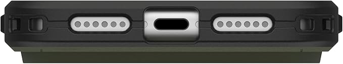 URBAN ARMOR GEAR UAG Designed for iPhone 17 Pro Max Case Civilian - Compatible with MagSafe Military Grade Protective Cover, Olive/Orange