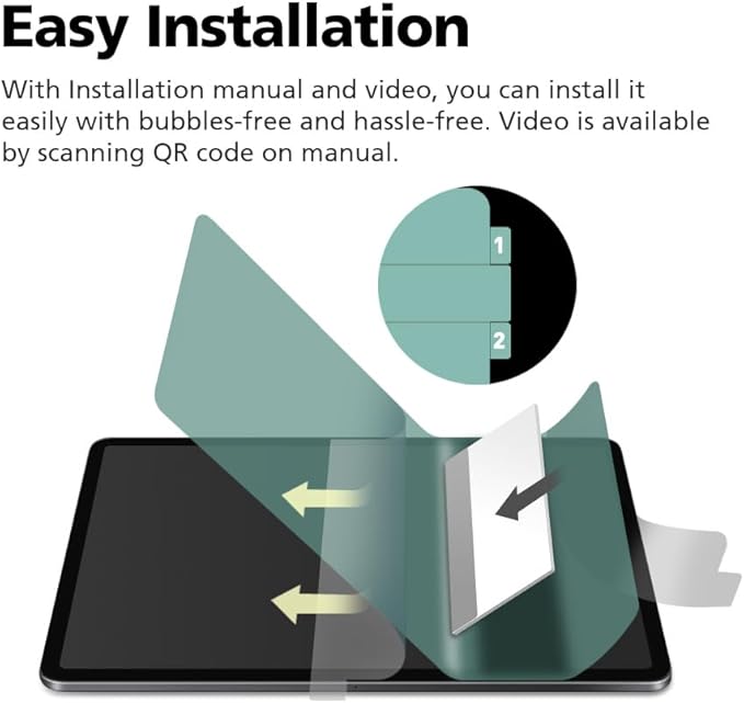 2-Pack Anti Glare Screen Protector with Blue Light Filter for Lenovo Tab P11 2nd Gen/Xiaoxin Pad Plus 2023 11.5", Matte PET Film, Anti-Fingerprint, High Touch Sensitivity, Easy Installation