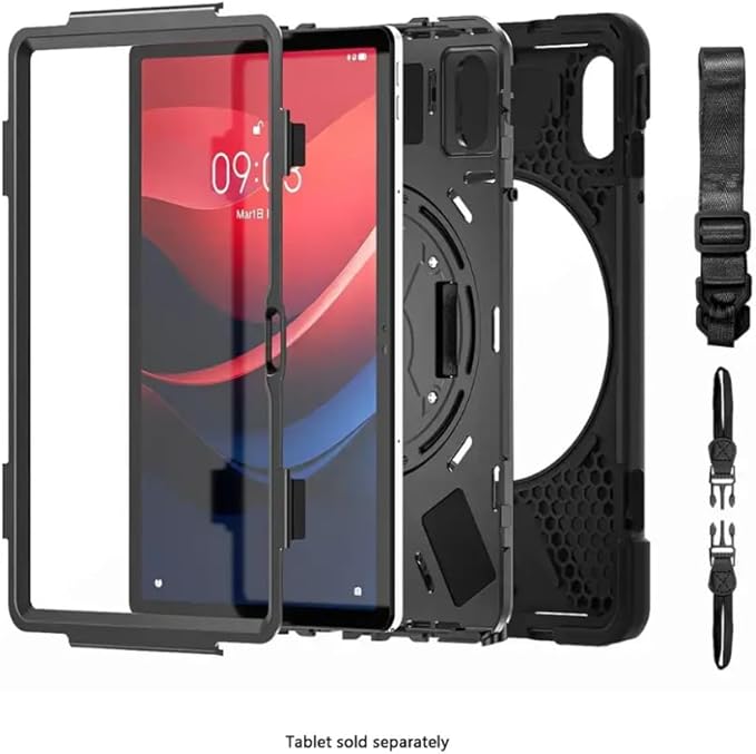 Sahara - Raider-X Series Heavy Duty Case for Lenovo Tab M11, Scorpion Black, (TB00455)