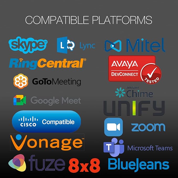 Yealink WH67 Wireless Headset for MS Teams, All Day Battery, Optimized for Voice Audio Clarity, Compatible with Zoom, Meet and Business Apps, PC,Mac, Deskphone