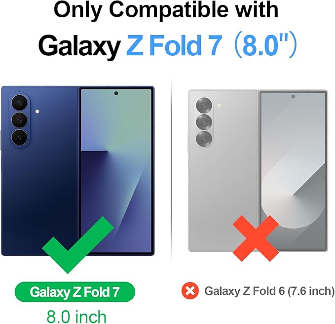 Antsturdy Compatible with Samsung Galaxy Z Fold7 Case Wallet with Card Holder,Z Fold 7 5G Phone Case with Strap Shockproof PU Leather RFID Blocking Flip Cover Credit Card Slots Women Men,Black