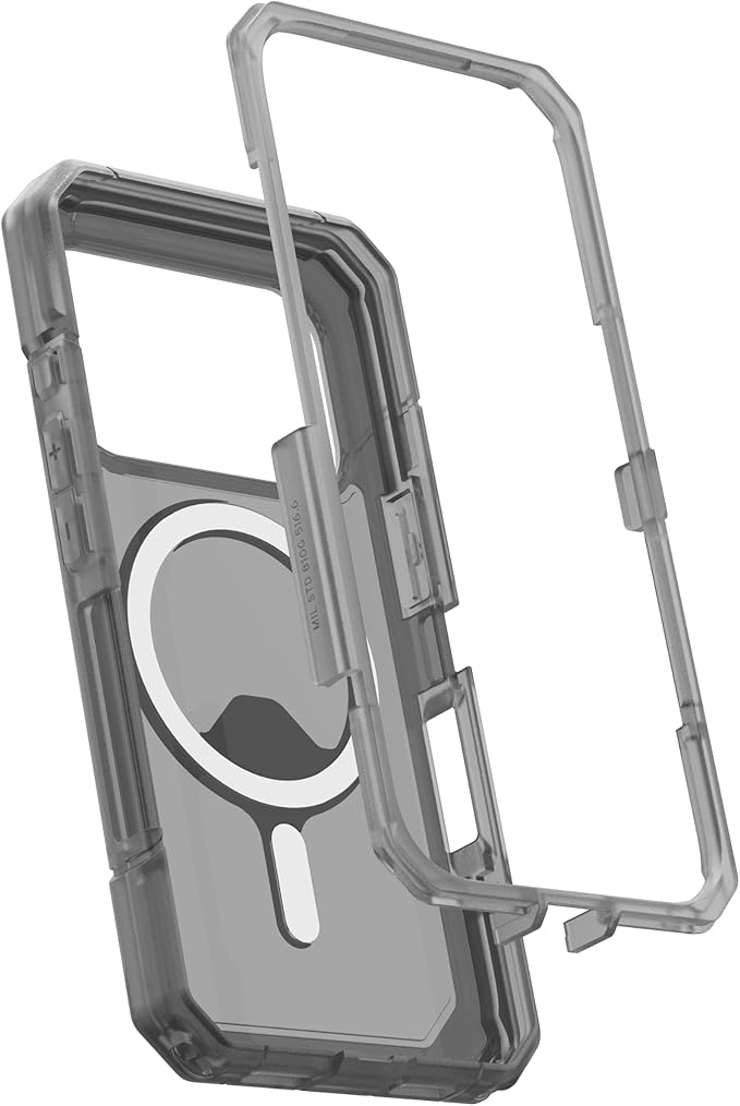 URBAN ARMOR GEAR UAG Designed for iPhone 17 Pro Case Trooper - Compatible with MagSafe Full Body with Port Protection Transparent Military Grade Full Body Protective Cover, Ash