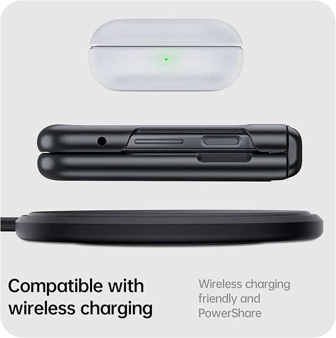 for Motorola Razr 2023 Case, Built-in Screen Protector & Magnetic Hinge Protection & Ultra Thin Matte PC Shockproof Phone Cover Smartphone Case for Moto Razr 2023 Matte Black