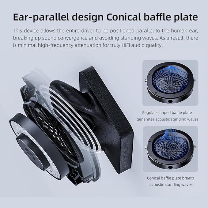 FiiO FT1 32Ω Large Dynamic Driver Headphones with Solid Wood Cups