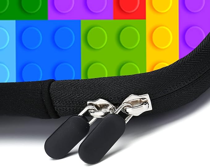 11.6-12.2 Inch Laptop Sleeve Case With Two Pockets - Chromebook, Ultrabook, Notebook, Tablet Neoprene Handle Case for Apple MacBook Air, Samsung, Acer, HP, DELL (Puzzle)