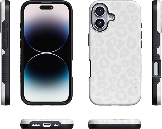 Casely iPhone 17 Case | Into The Wild | White Snow Leopard | Compatible with MagSafe | Bold Protective Design