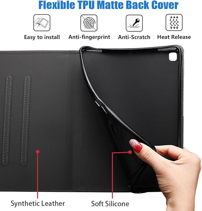 Case for Samsung Galaxy Tab A7 10.4 inch 2022/2020 (SM-T500/T503/T505/T507/T509), Premium PU Leather Stand Folio Cover with Auto Sleep/Wake, Quote Bible Verses Proverbs 31:25