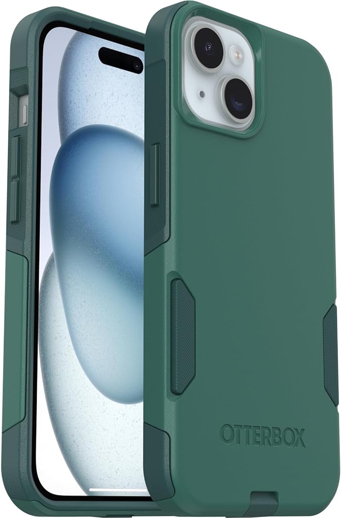 OtterBox iPhone 16e, 15, 14, & 13 Commuter Series Case - GET Your Greens, Slim & Tough, Pocket-Friendly, with Port Protection