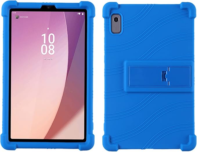 Case for Lenovo Tab M9 Cover 9.0 inch (TB-310FU,2023 Released), Kids Friendly Soft Silicone Adjustable Stand Cover for Lenovo Tab M9 Tablet (Blue)
