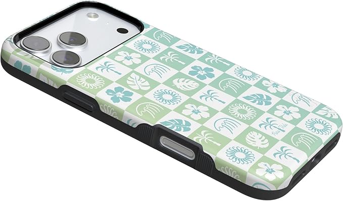 Casely iPhone 17 Pro Case | Coastal Checkers | Pura Vida | Compatible with MagSafe | Bold Protective Design