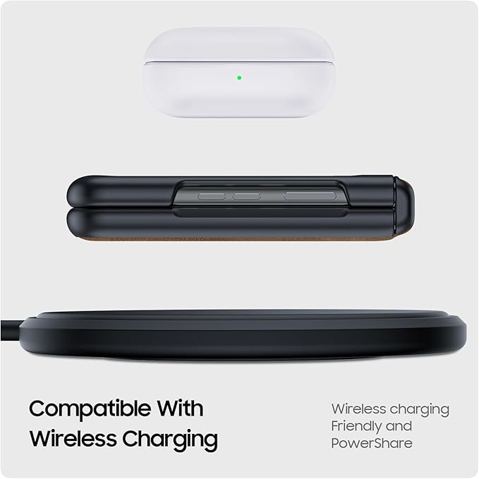 for Motorola razr+ Plus 2024 Case/Razr+ Plus 2025 Case Built-in Screen Protector& Hinge Protection & Ultra Thin PU Leather Matte PC Shockproof Phone Case for Moto Razr+ 2024/Razr+ 2025 (Brown)