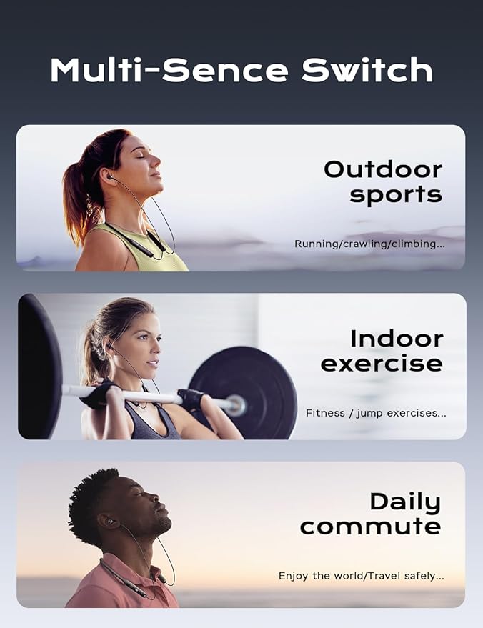 Bluetooth Headphones, aptX-HD Wireless 5.0 Bluetooth Earbuds CVC 8.0 Noise Canceling Mic, in-Ear Magnetic Neckband Earphones 30Hrs Playtime, IPX7 Sweatproof Deep Bass Headset for Phone Music Sports