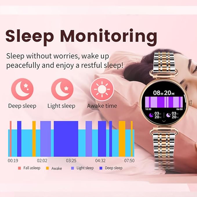 Smart Watches for Women (Answer/Make Calls), 1.28” Fitness Tracker Watch with Heart Rate/Blood Pressure/Sleep Monitor, Smart Watch for Android Phones and iPhone,Valentines Gifts for Her