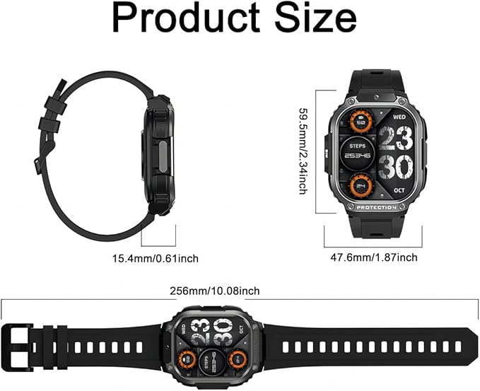 4G LTE GPS Smartwatch Phone for Men Women, SIM Card (Answer/Make Call), 2GB+16GB, Android 8.1 Activity Tracker with Heart Rate, App Store HD Camera Video Calling 2.13 inch AMOLED Screen