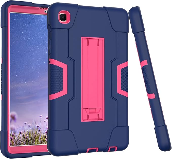 Case for Samsung Galaxy Tab A7 Lite 8.7" 2021, Heavy Duty Hard PC Soft Silicone Shockproof Rugged High Impact Protective Kickstand Case for Galaxy Tab A7 Lite 8.7 inch (SM-T220 SM-T225)