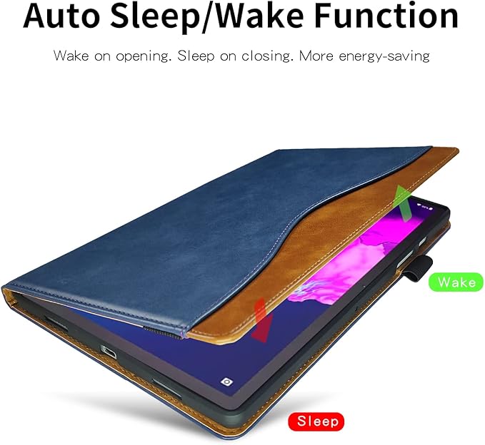 Case for Lenovo Tab P11 2nd Gen/Xiaoxin Pad Plus 2023 11.5" TB350FU/TB350XU case Bussiness Premium PU Leather Stand Folding Folio Cover for Lenovo Tab P11 2nd Gen 11.5 inch -Navy Blue