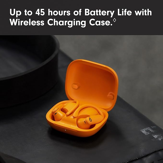 Beats Powerbeats Pro 2 Wireless Bluetooth Earbuds - Noise Cancelling, Heart Rate Monitor, IPX4, Up to 45H Battery & Charging Case, Works with Apple & Android - Electric Orange