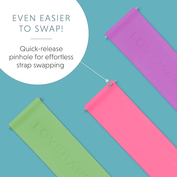 LOVEHANDLE PRO Premium Phone Grip - Silicone Phone Strap - Magnetic Phone Mount and Kickstand for Smartphone and Tablet - Frosty Blue Glow Silicone