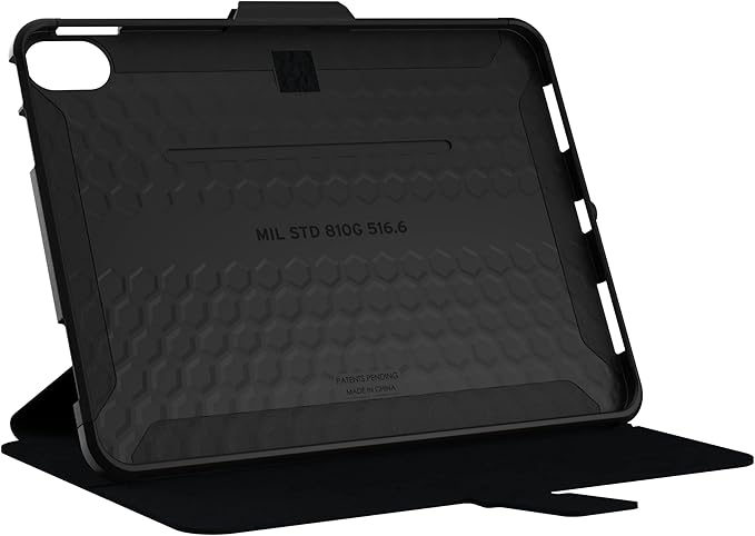 URBAN ARMOR GEAR UAG Designed for iPad 11" A16 11th Gen 2025, 10.9" 10th Gen 2022 Case A3354 A3355 A2696 - Rugged Slim Protective Folio Cover with Pencil Holder, Scout Folio Black/Olive