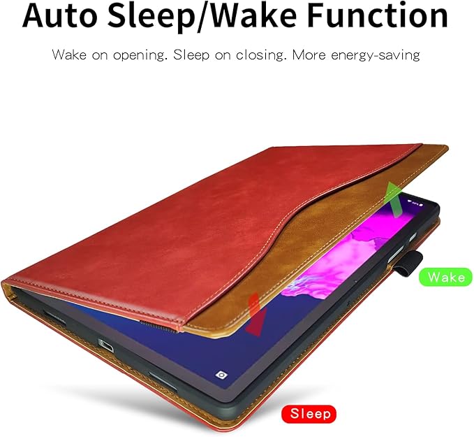 Case for Lenovo Tab P11 2nd Gen/Xiaoxin Pad Plus 2023 11.5" TB350FU/TB350XU case Bussiness Premium PU Leather Stand Folding Folio Cover for Lenovo Tab P11 2nd Gen 11.5 inch -Red