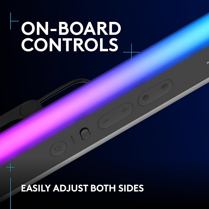 Logitech G733 Lightspeed Wireless Gaming Headset + Litra Beam LX Premium Dual-Sided RGB LED Streaming Key Light - Blue