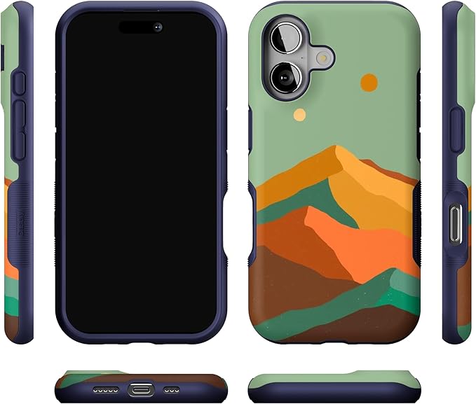 Casely iPhone 17 Case | Endless Peaks | Colorblock Mountain | Bold Protective Design | Compatible with MagSafe