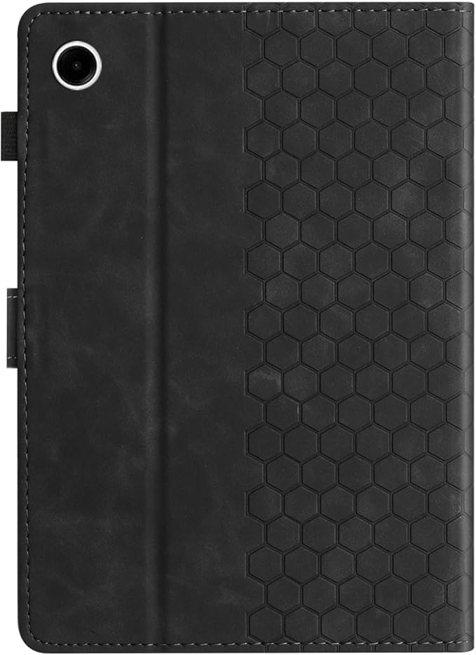 DTangLsm Case for Samsung Galaxy Tab A9 Plus/A9+ 5G 11 Inch 2023 (SM-X210/ X216/ X218) Multi-Angle Viewing PU Leather Smart Folio Stand Cover for Galaxy Tab A 9+ Case with Pen Holder, Honeycomb Black