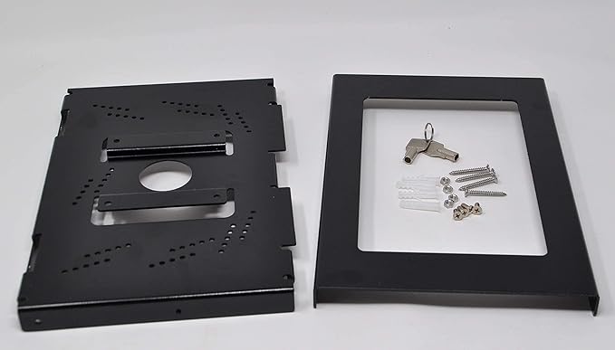 TABcare Locking Anti-Theft Metal Case for Samsung Galaxy TAB 8.7" Tablet for Kiosk, POS, Store, Show Display, Time Clock (TAB A7 Lite SM-T220, Black)