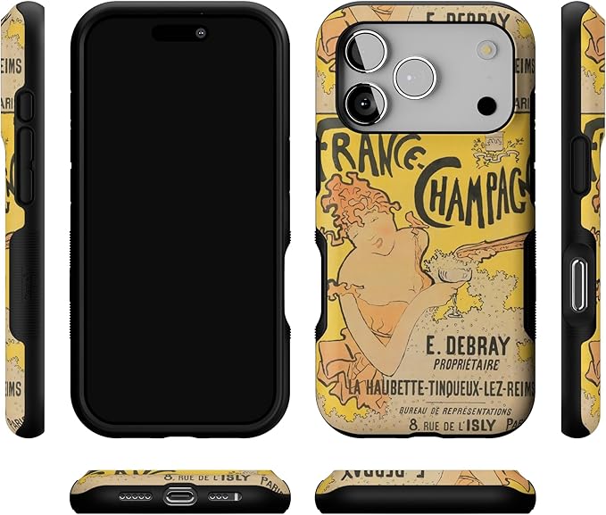 Casely iPhone 17 Pro Case | Van Gogh | French Bubbly | Bold Protective Design | Compatible with MagSafe