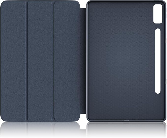Case for Lenovo Tab P12 12.7 Inch 2023 Tablet, Smart Soft TPU Back Shell Cover with Auto Wake/Sleep Function,Dark Blue