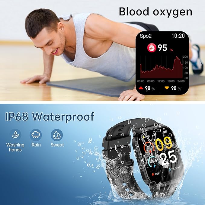 Smart Watch for Women Fitness Tracker: Rose Gold Make/Answer Call Smart Watches for Women Waterproof Digital Mens Watches Running Smartwatch Android Phone iPhone Samsung Compatible Heart Rate Monitor