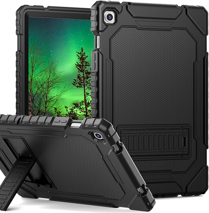 Grifobes for Samsung Galaxy Tab A9 Plus 11 Inch 2023 Cases, Heavy Duty Shockproof Rugged Cover for New Samsung Tablet A9+ 11" / 10.9" Case (SM-X210/X216/X218) with Kickstand for Kids, Black