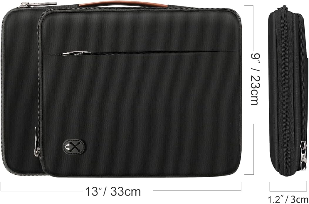 FINPAC 12.9-13 Inch Tablet Laptop Sleeve Case, Briefcase Shoulder Bag for MacBook Pro, MacBook Air, iPad Pro/Air 12.9-13