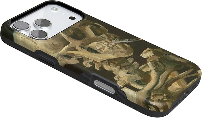 Casely iPhone 17 Pro Case | Van Gogh | Head of a Skeleton with a Burning Cig | Compatible with MagSafe | Bold Protective Design