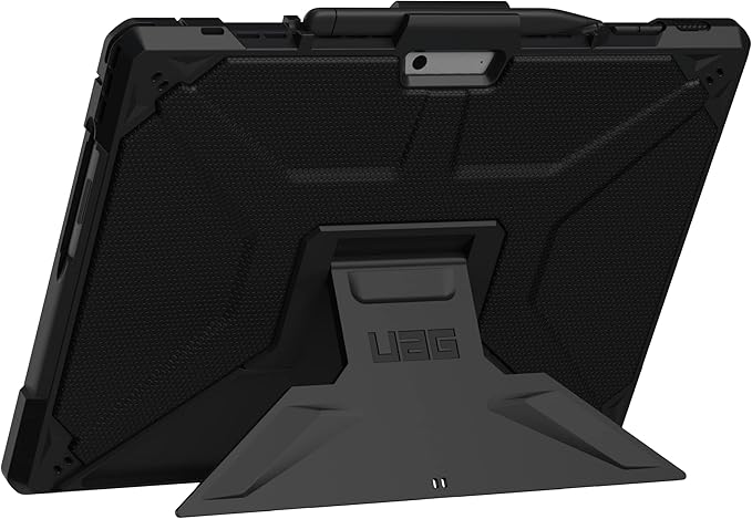 URBAN ARMOR GEAR UAG Designed for Microsoft Surface Pro 11/10/9 Case with Built-in Kickstand & Pen Holder Compatible with Type Cover Keyboard Rugged Heavy Duty Protective Cover, Metropolis Black