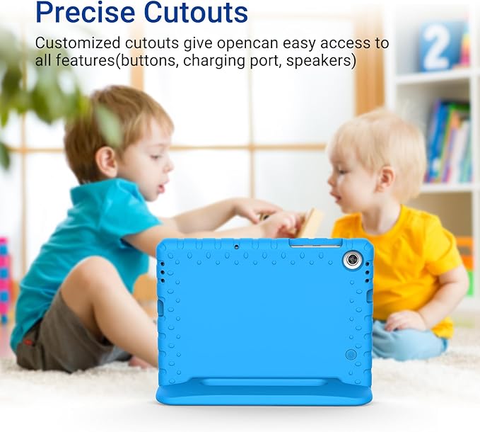 Kids Case for Lenovo Tab M10 HD 2nd Gen,Case for Lenovo TB-X306X/TB-X306F 2020 Release 10.1 inch 2nd Gen Tablet Kid Friendly Rotating Stand hockproof Light Weight EVA Cover, Blue